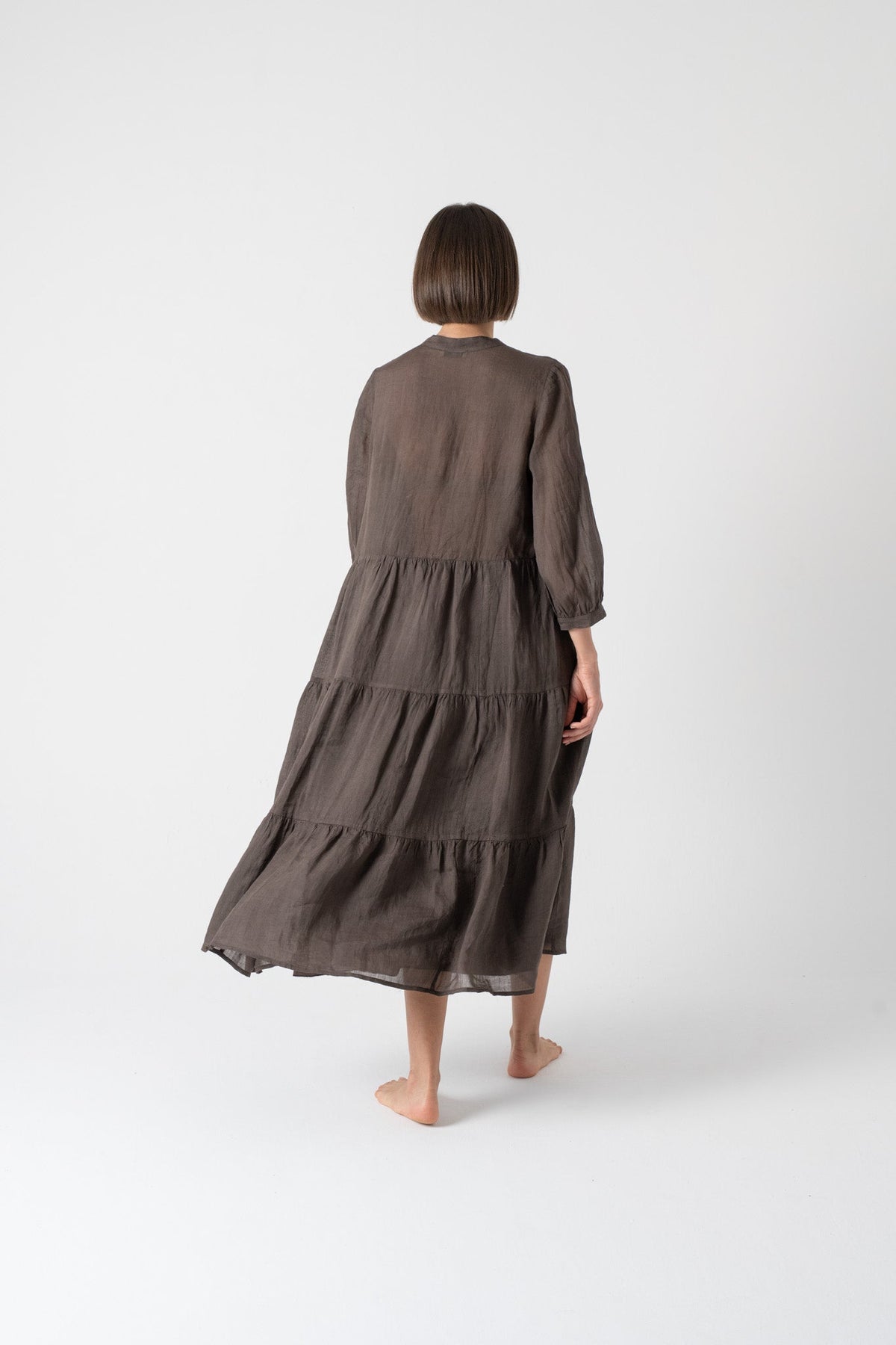 Altea Midi Dress Cocoa Luxmii