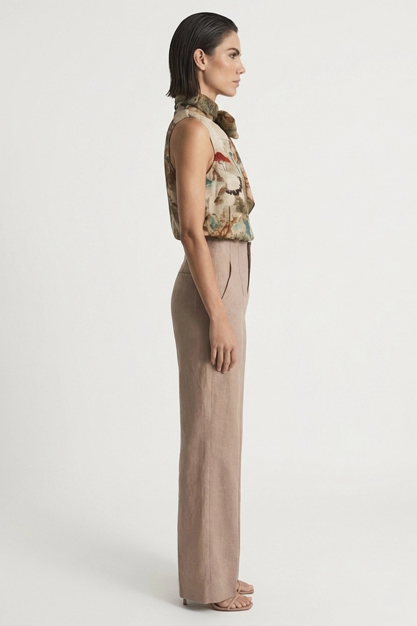 Axel Tie Top in Minhwa Print Luxmii