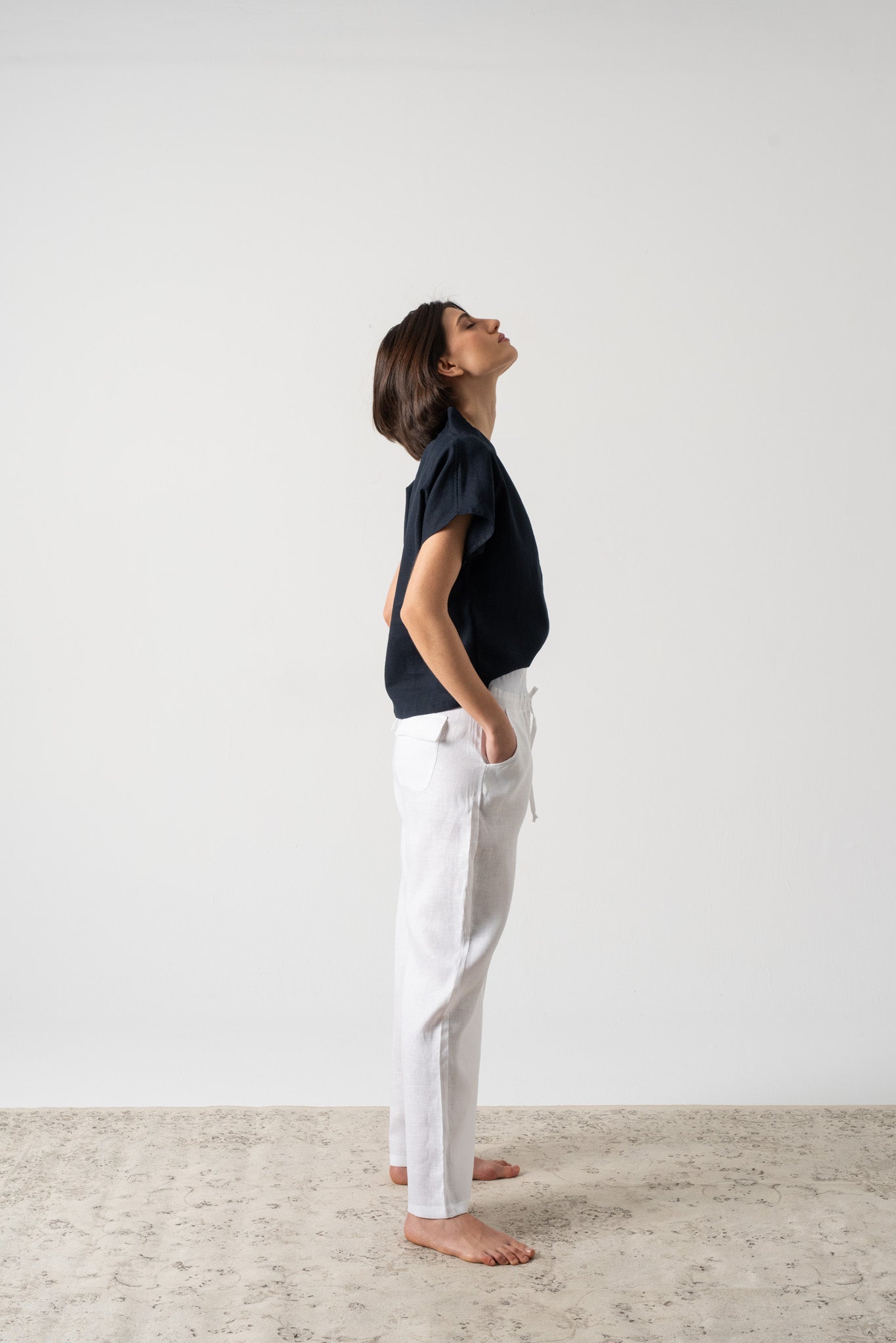 Collo Alto Top Navy Luxmii