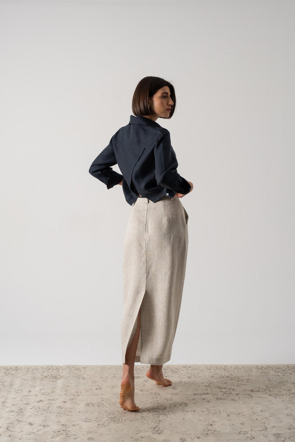 Ezara Shirt Navy Luxmii