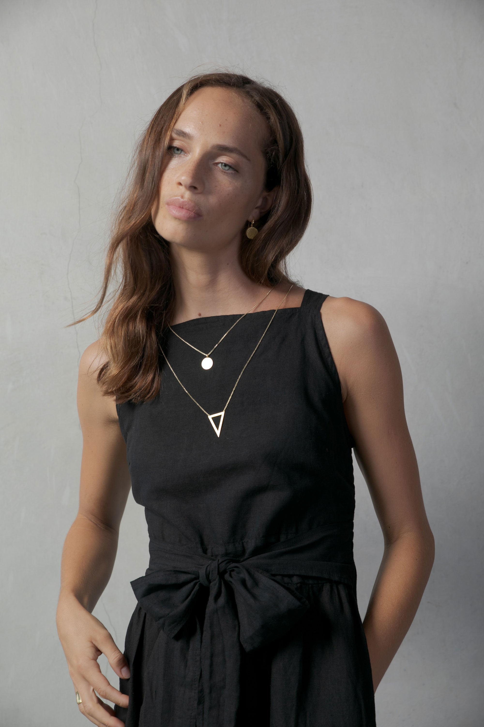 Farfalla Linen Midi Dress Black Luxmii