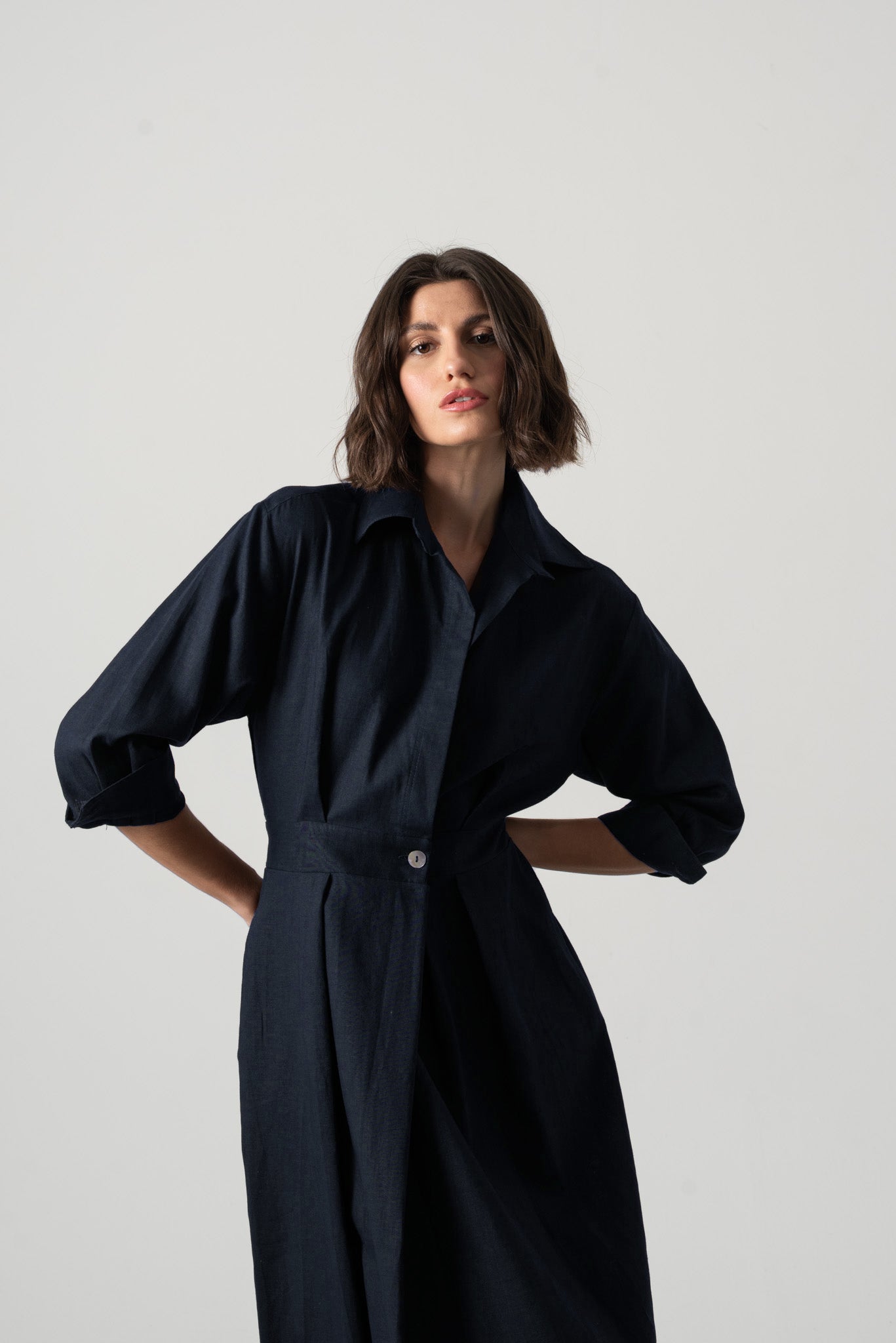 Halvar Linen Maxi Dress Brown Espresso (Copy) Luxmii