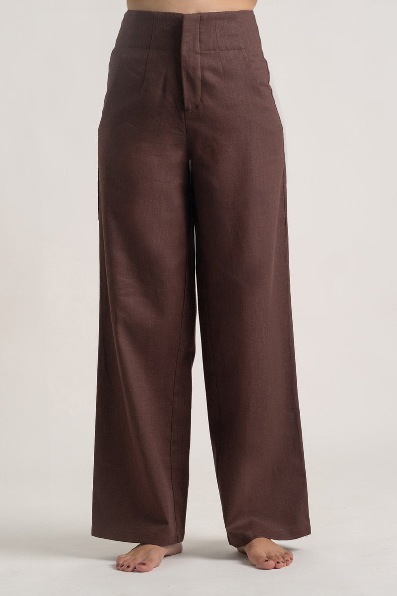 Dark Rye Linen Pants