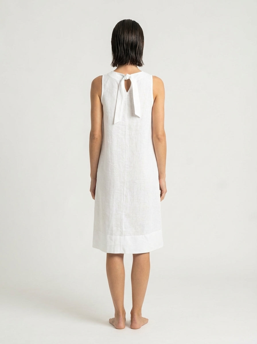Illya Midi Dress White Luxmii