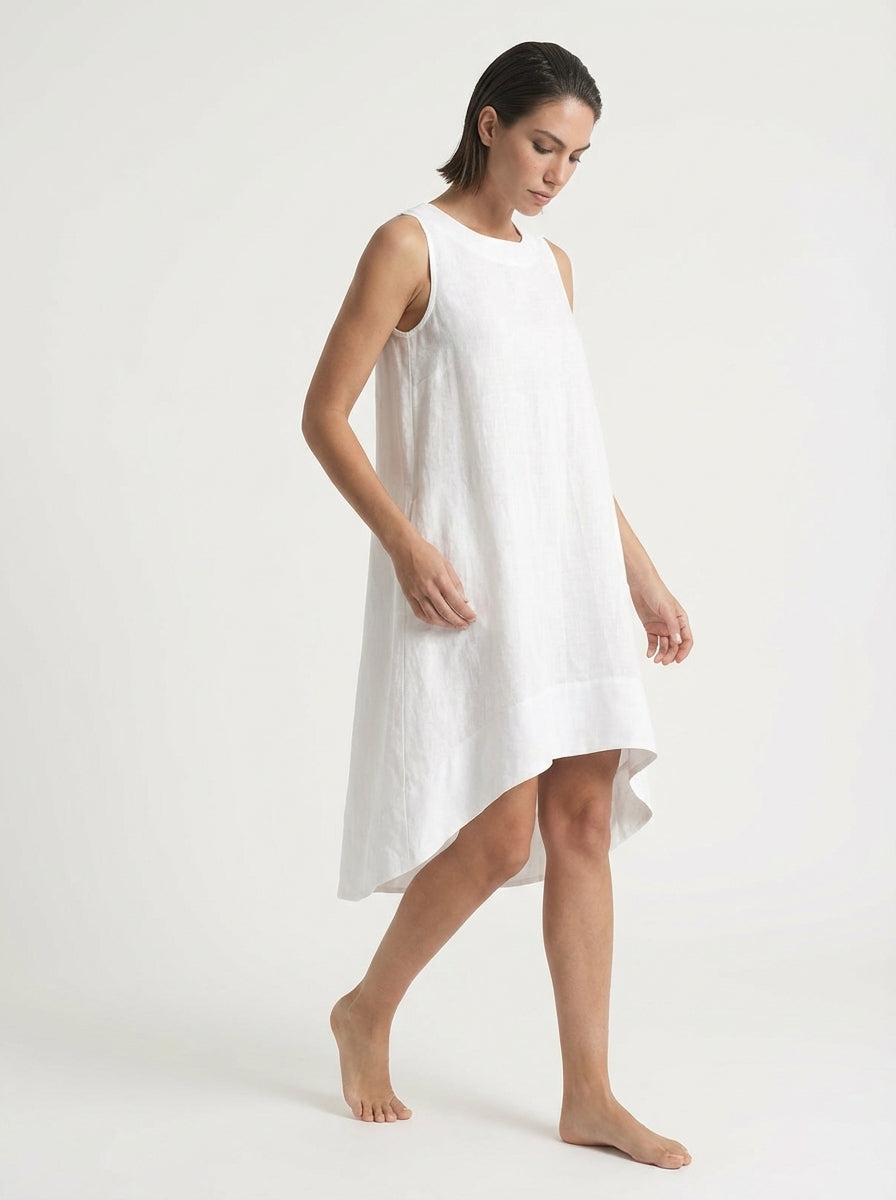 Illya Midi Dress White Luxmii