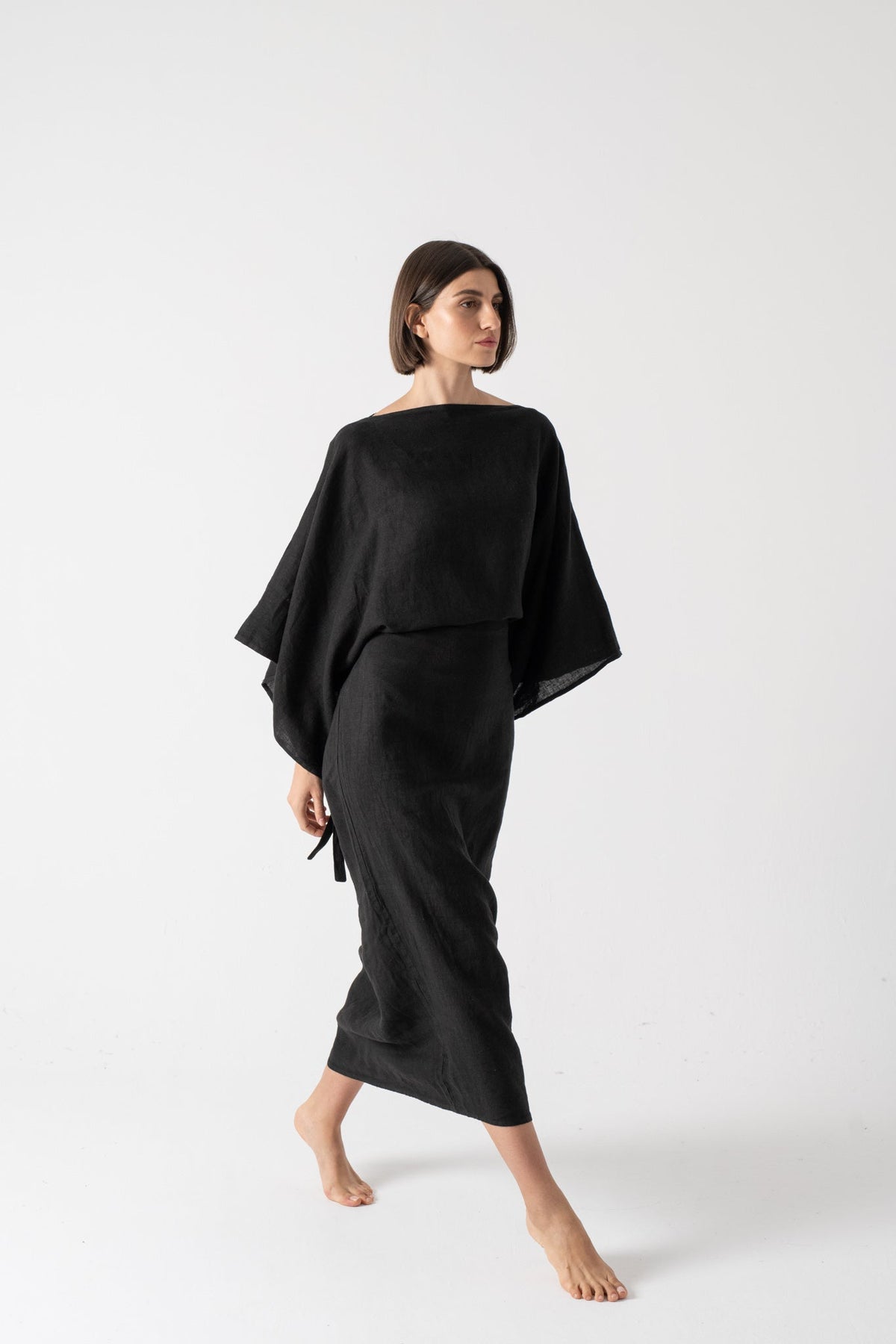 Kimonos Dress Black Luxmii