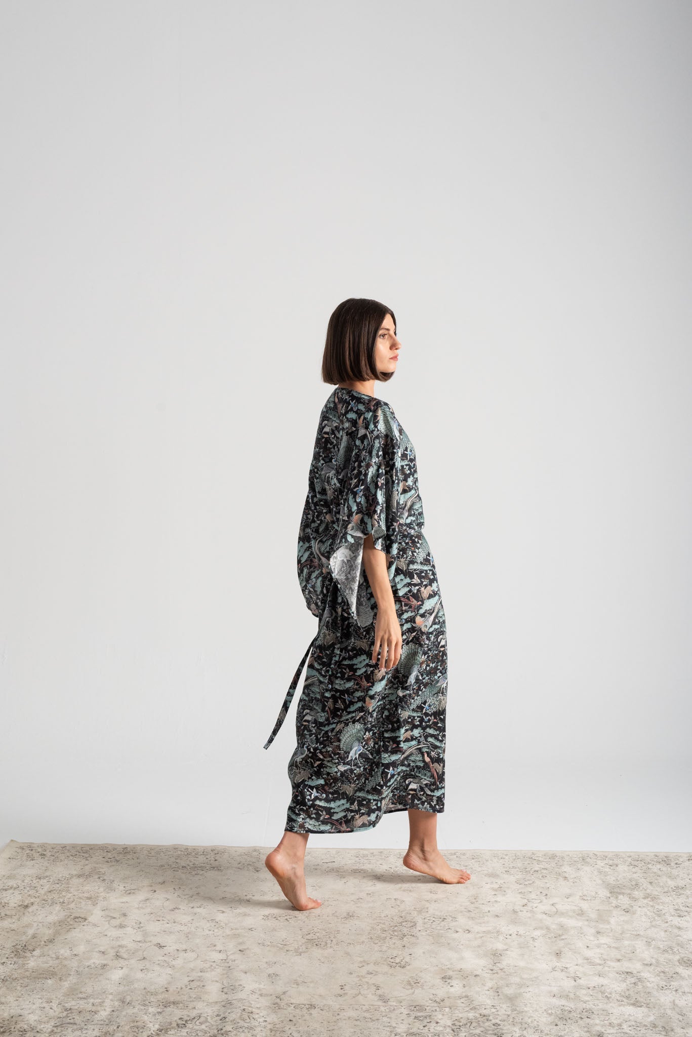 Kimonos Dress Najeon Print Luxmii