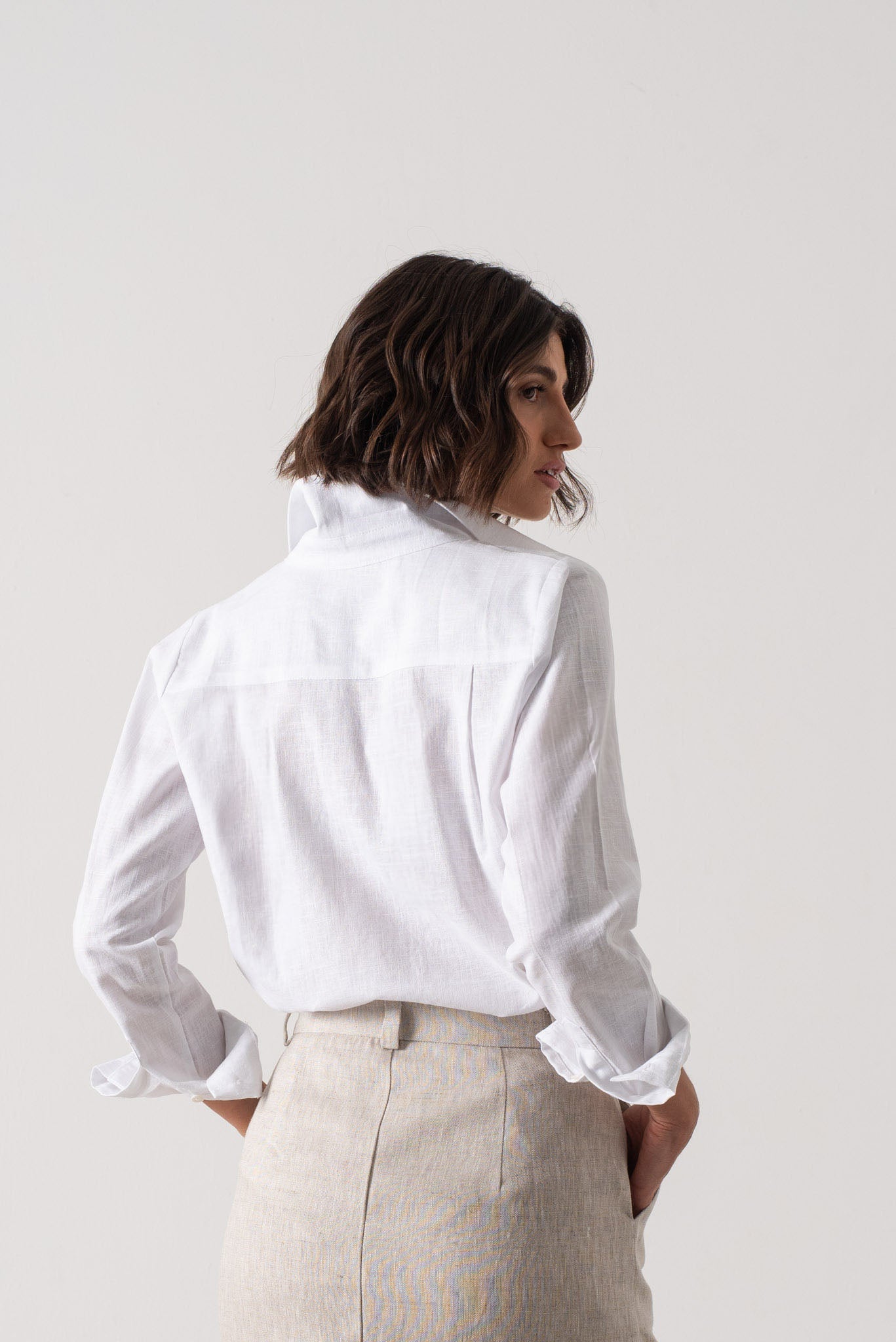 La Classica Linen Shirt White Luxmii