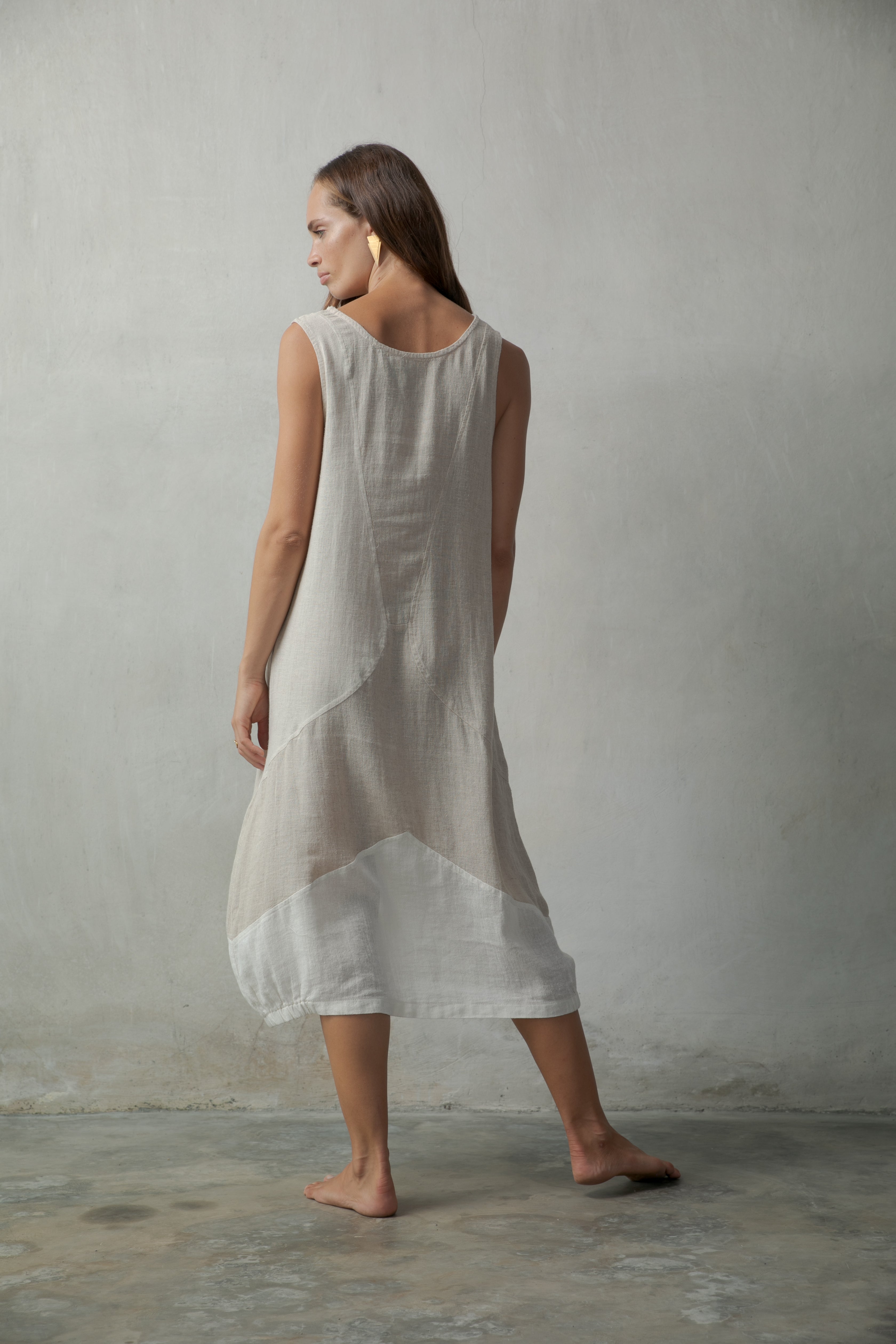 Milos Linen Dress Luxmii