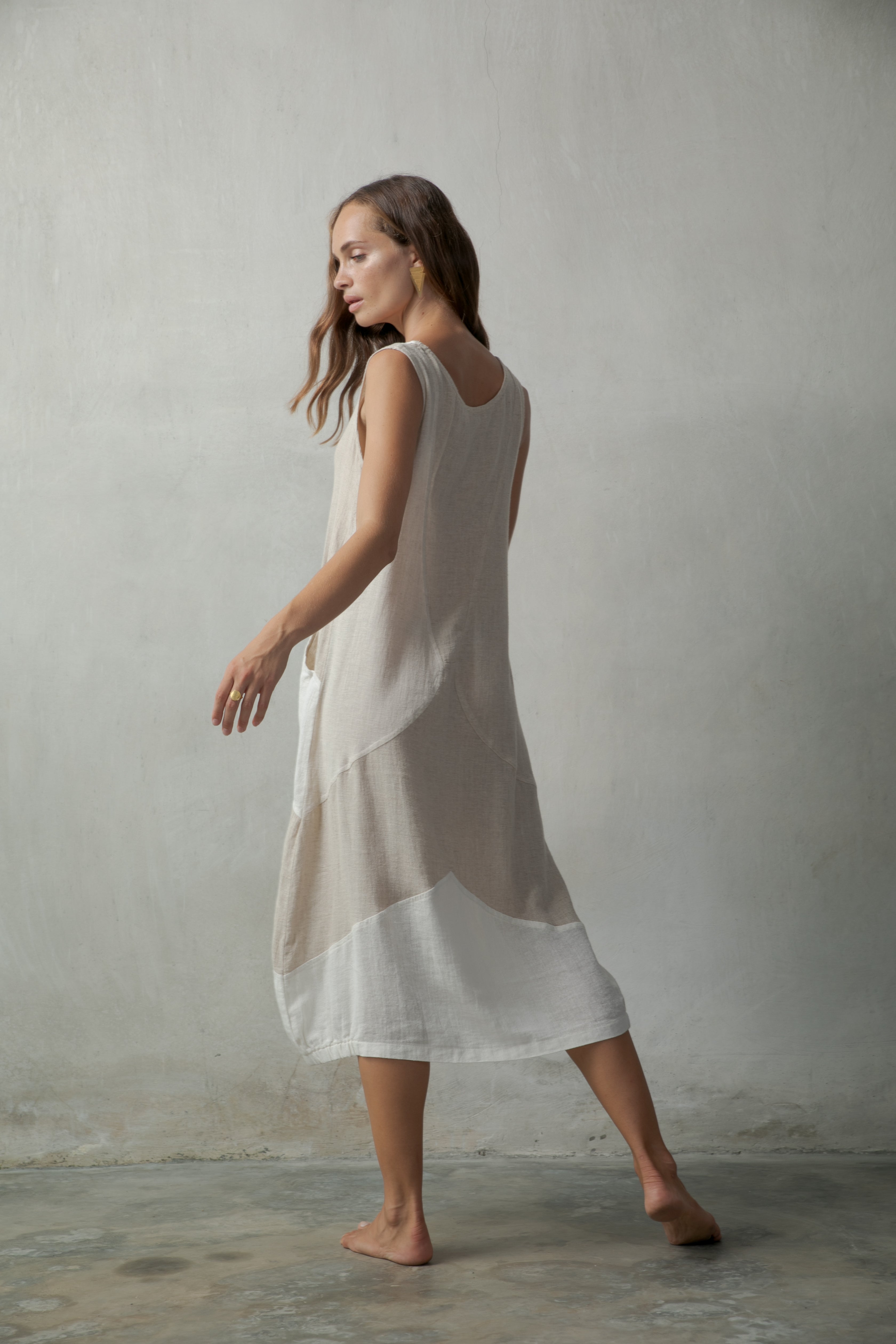 Milos Linen Dress Luxmii