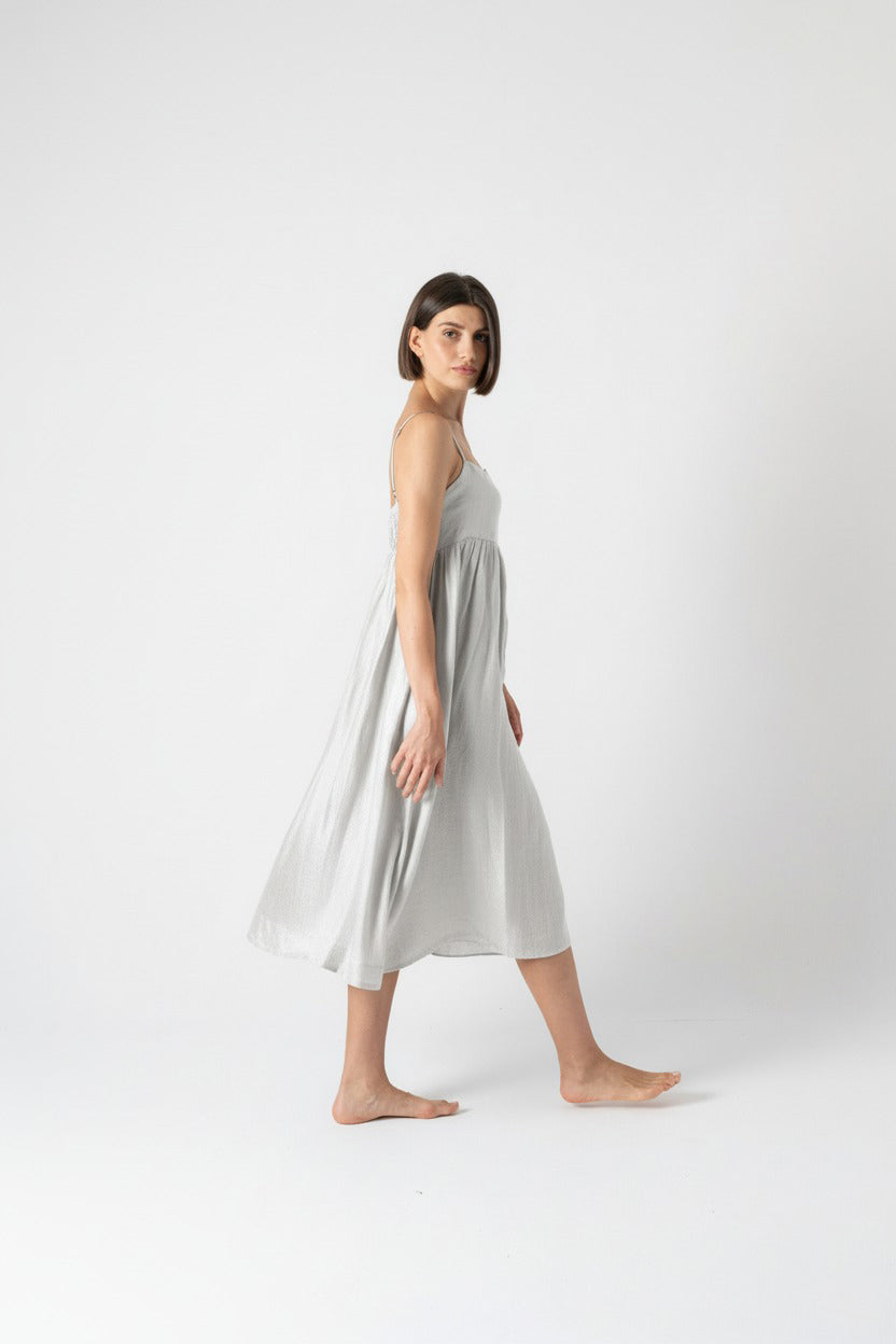 Onda Midi Dress Ice Luxmii