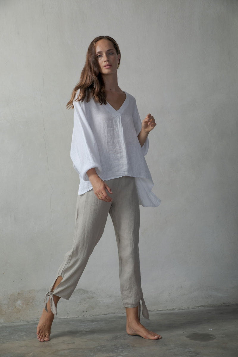 Linen pants and tunic set. Flax store pants and tunic. Casual wear. Casual capris and tunic. European linen