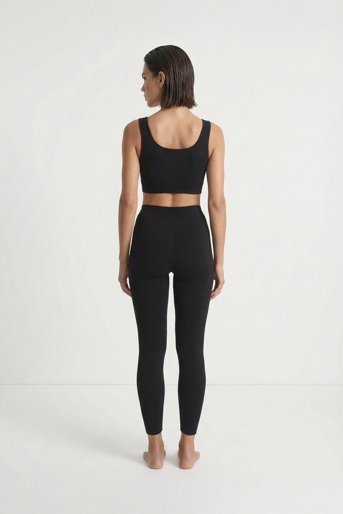Ribbed Knit Mouvement Leggings Luxmii