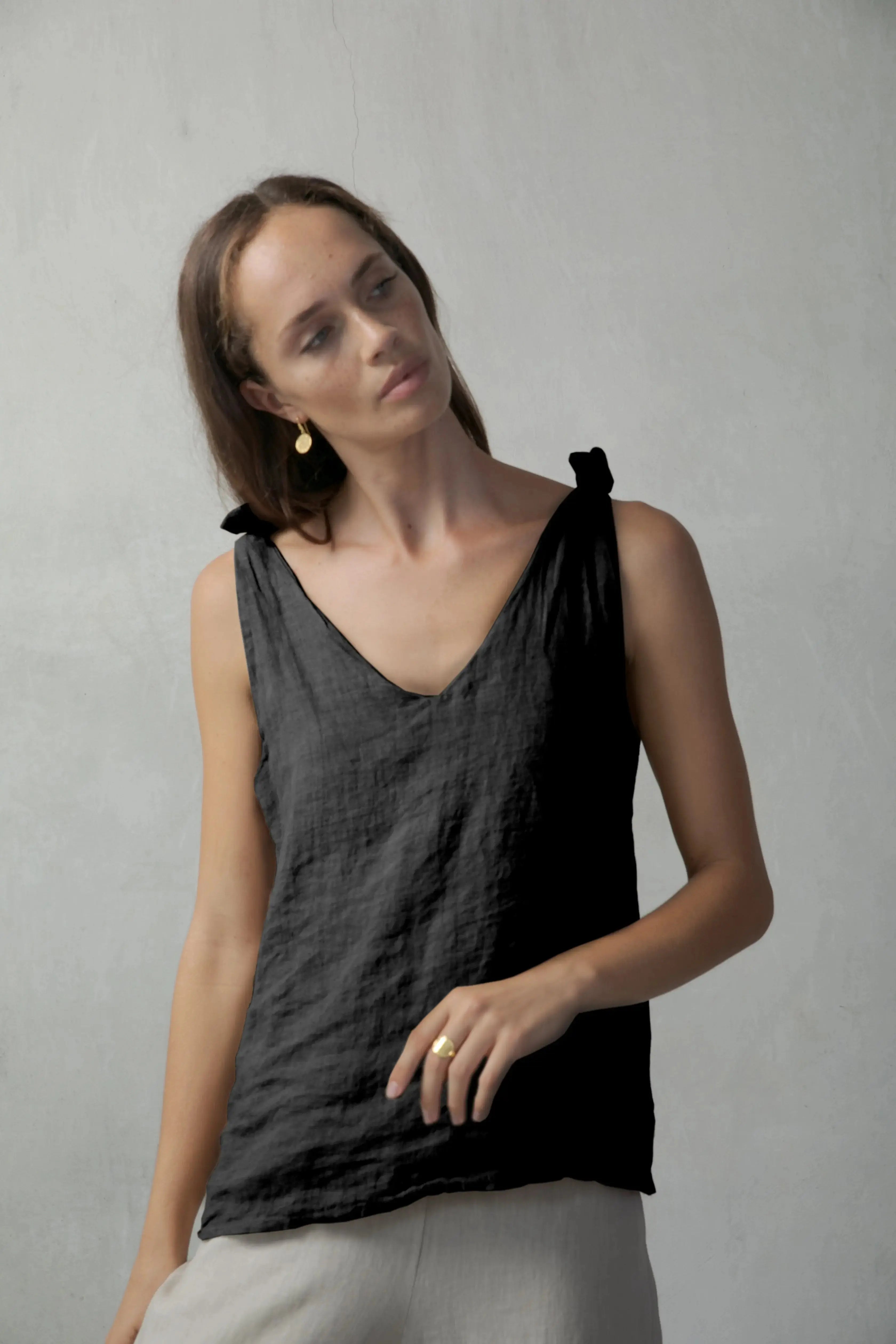 The Tie Knot Set Black Luxmii