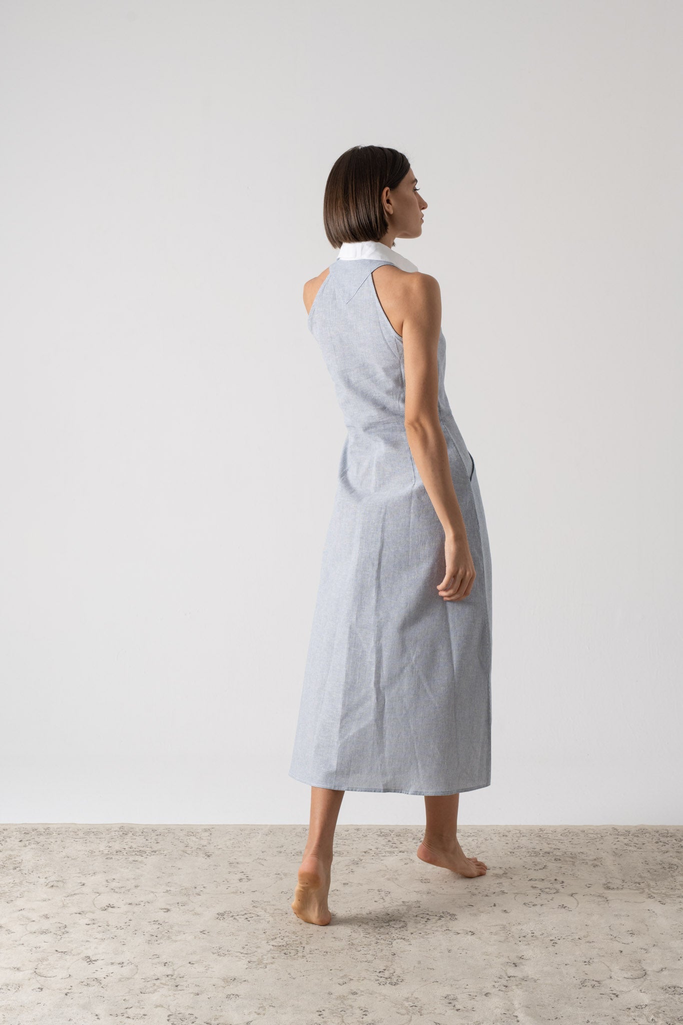 Tuxedo Dress French Stripe Luxmii