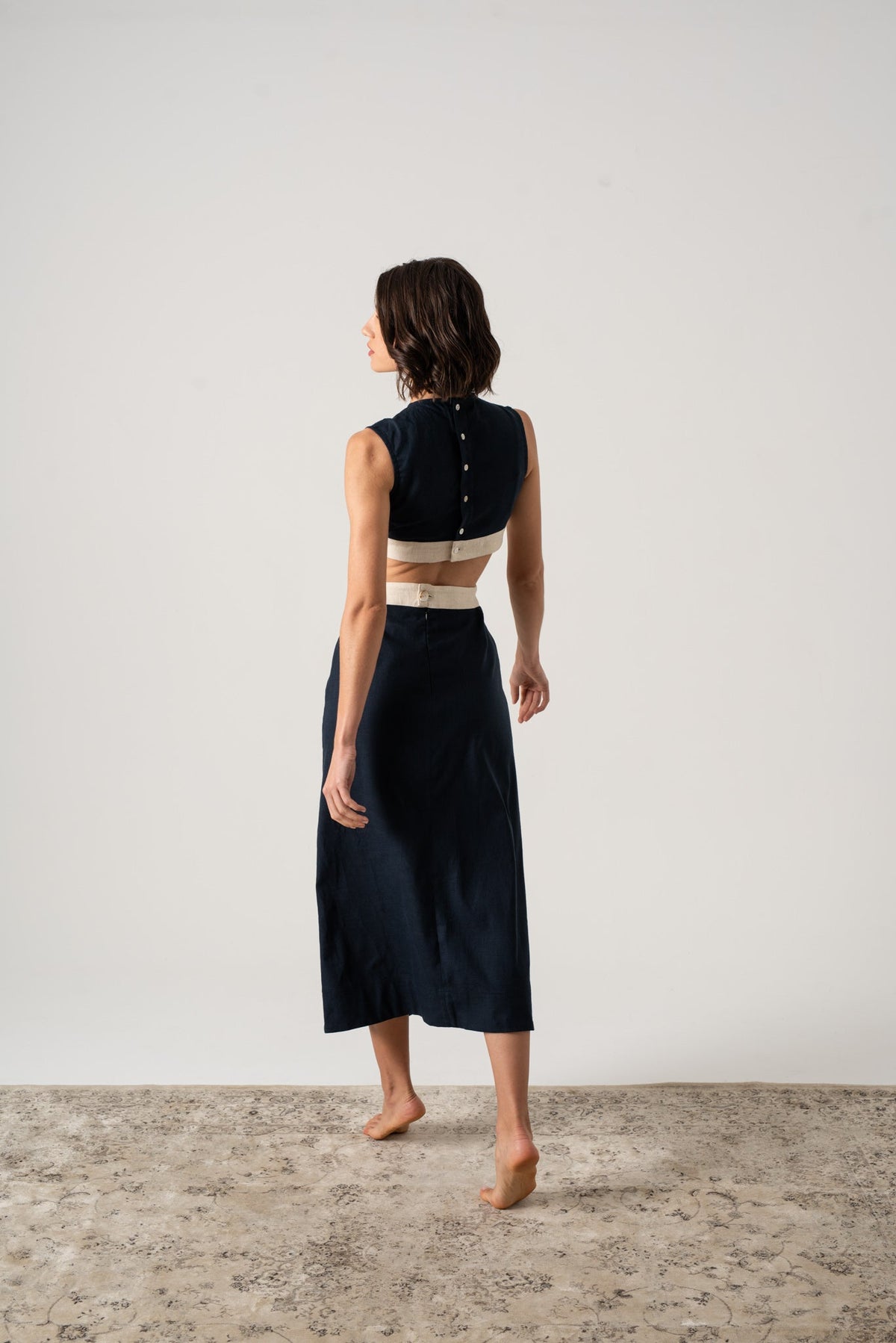Zado Dress Navy Luxmii