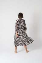 Altea Midi Dress in Savannah Print Luxmii