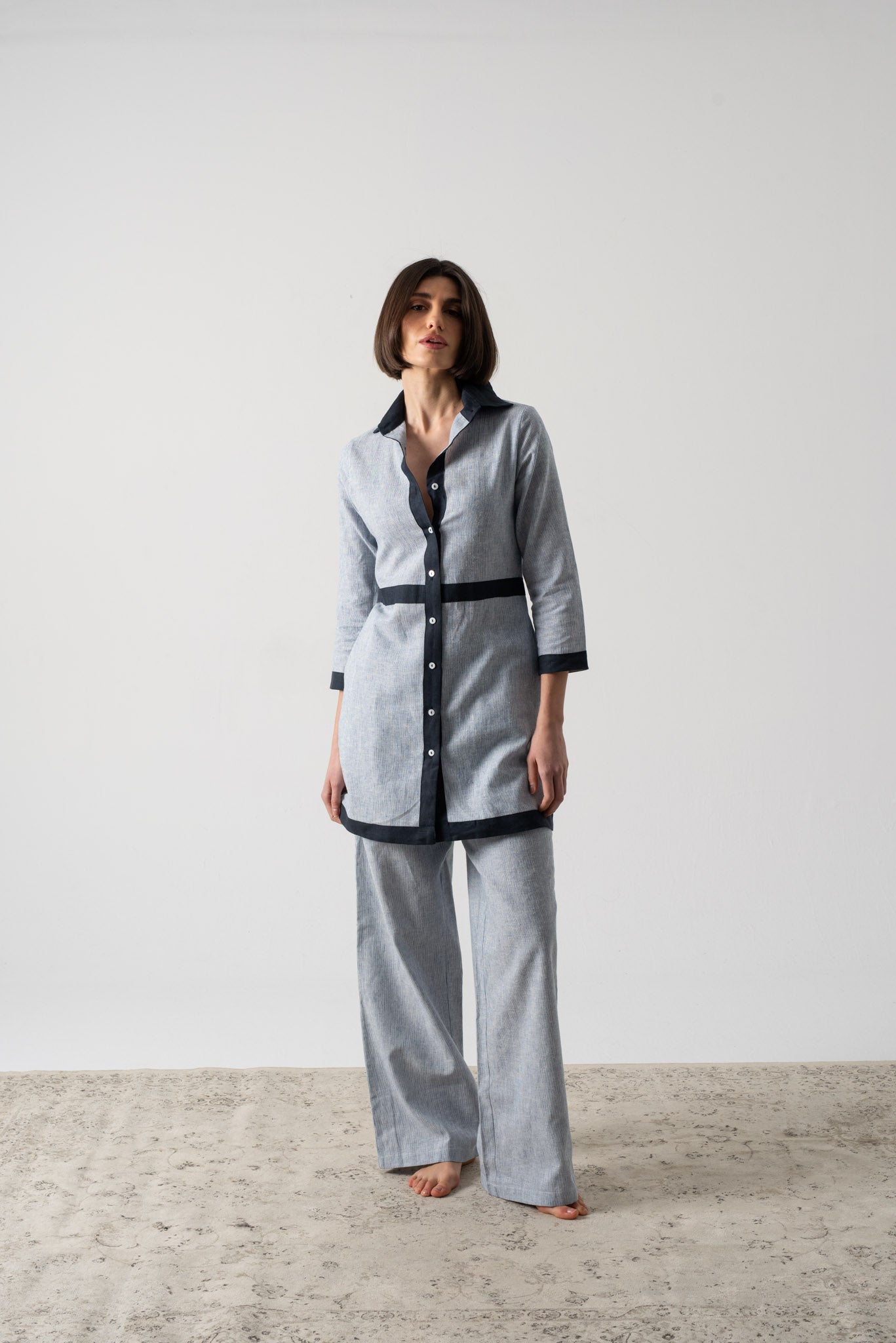 Aris Dress French Stripe Luxmii