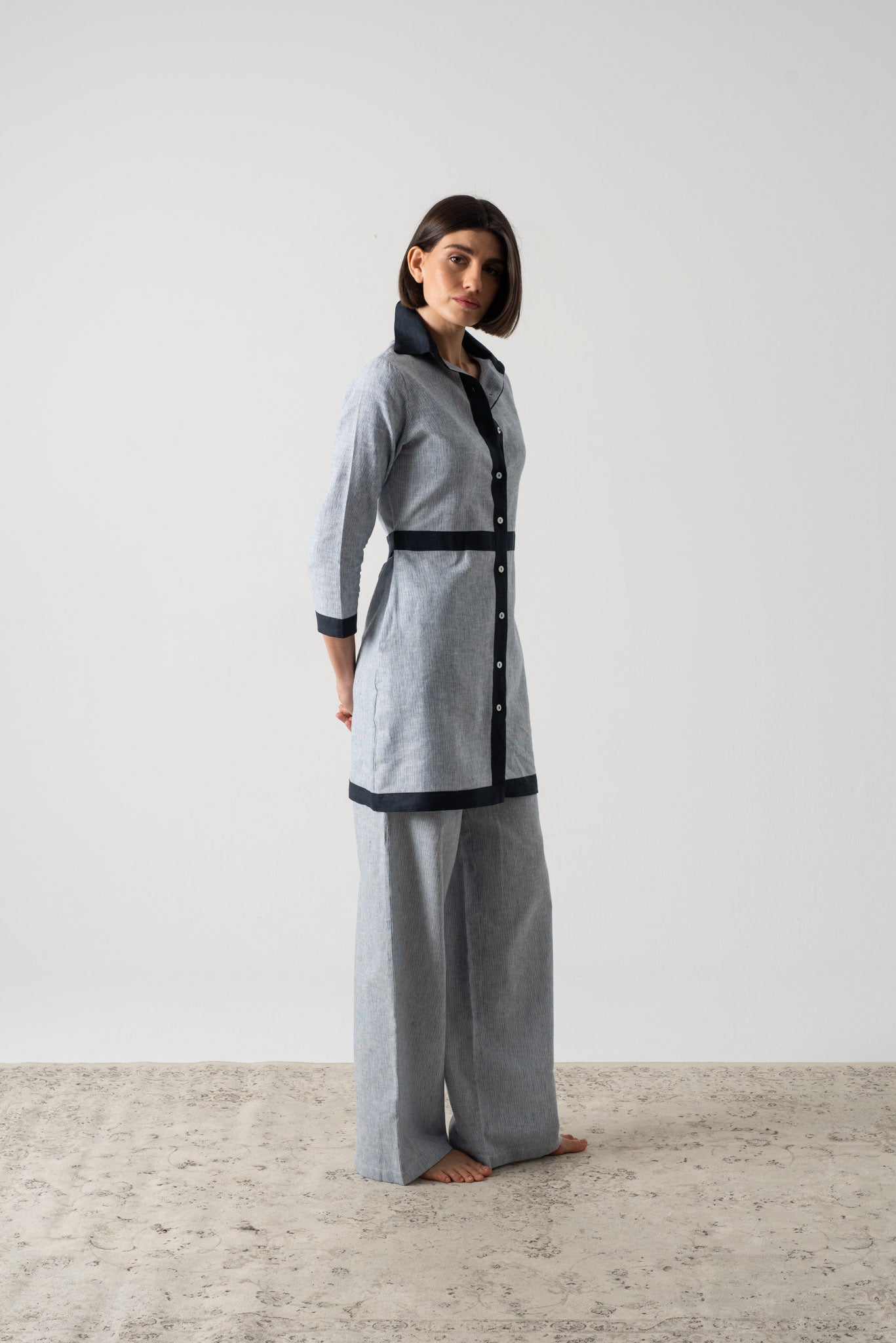 Aris Dress French Stripe Luxmii