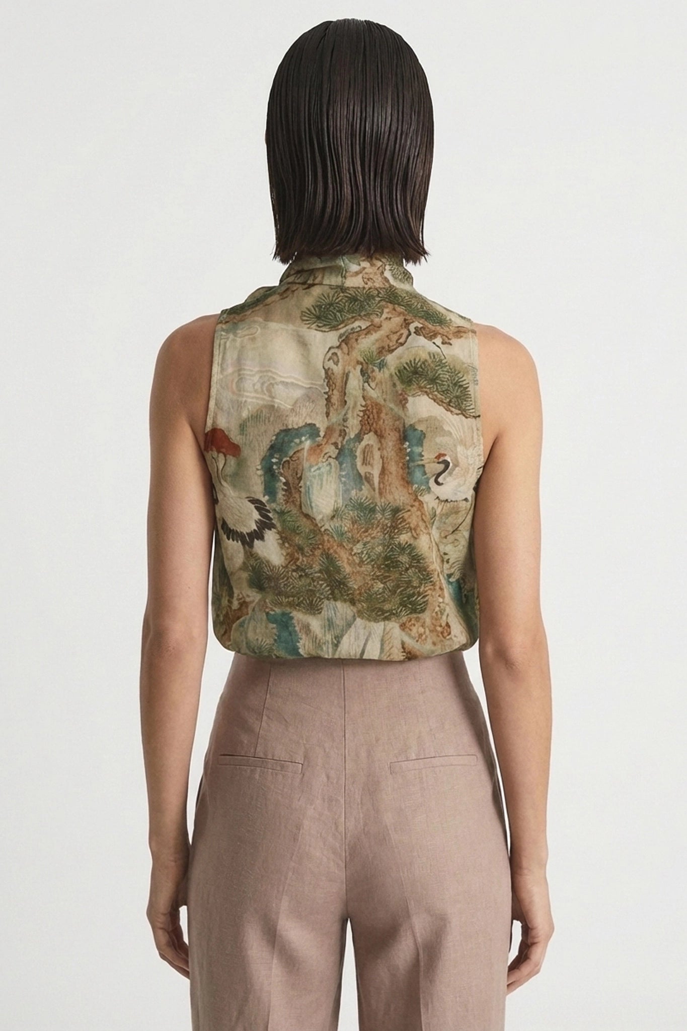 Axel Tie Top Minhwa Print Luxmii