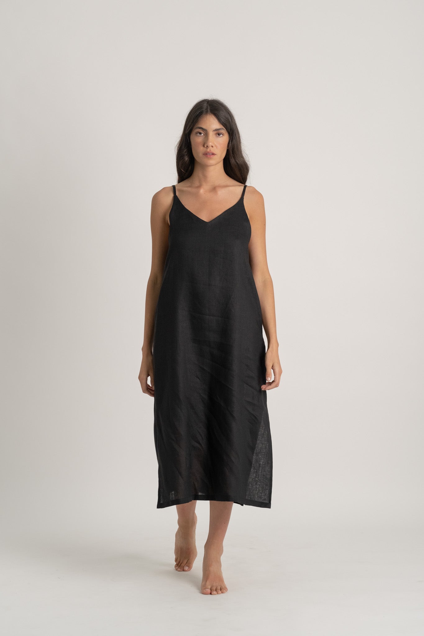 Linen Slip Dress - LUXMII