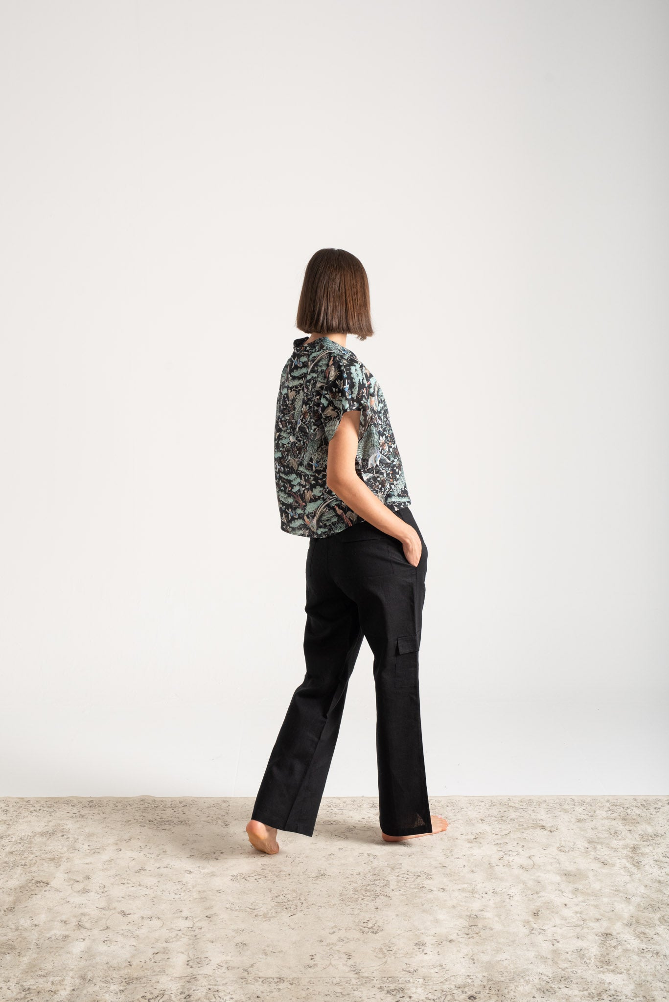Collo Alto Top Najeon Print Vol. II Luxmii