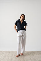 Collo Alto Top Navy Luxmii