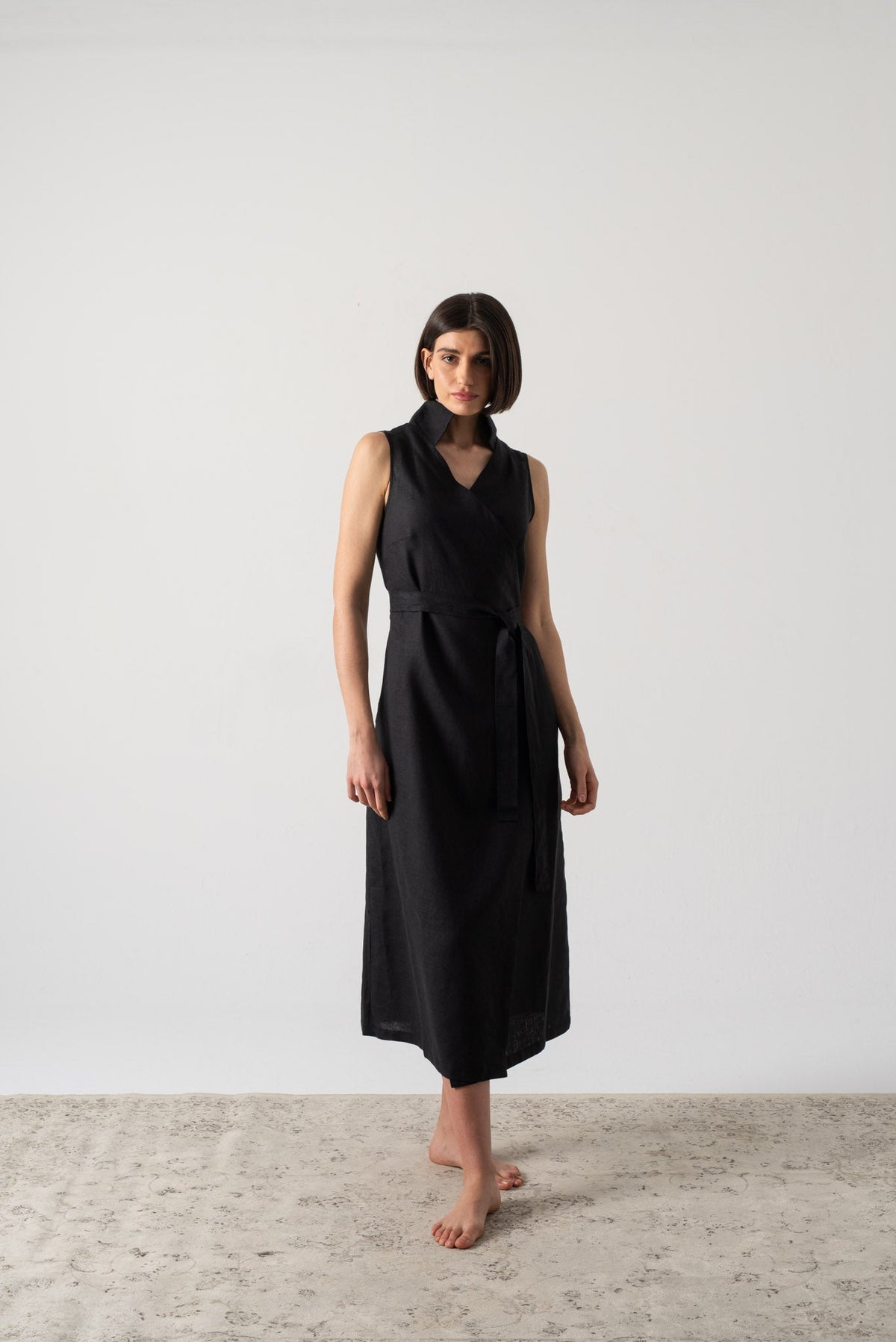 cora half sleeve linen dress Lets Sew This Free Pattern Together!