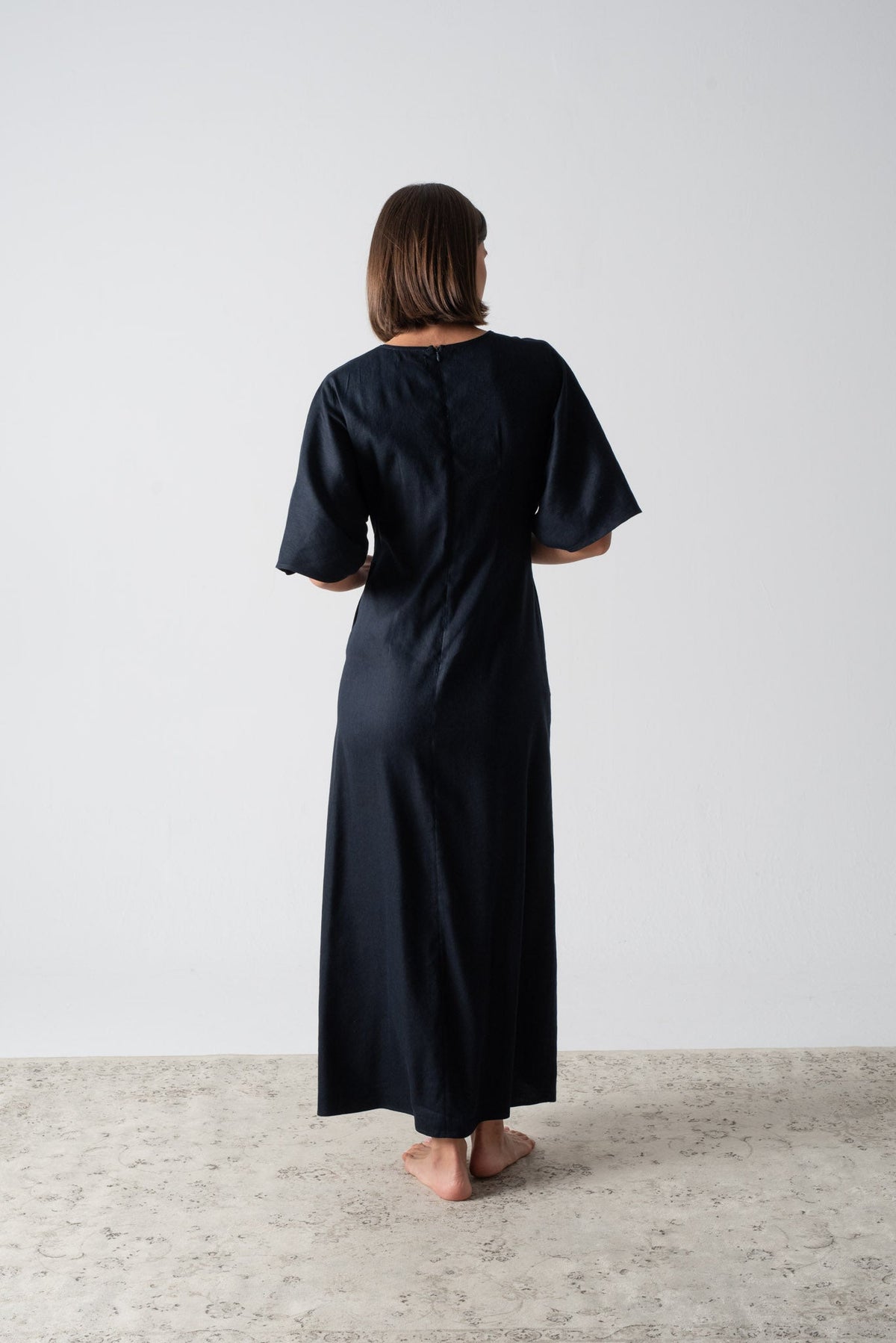Dune Maxi Dress Navy Luxmii