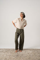 Emil Linen Top Natural Luxmii