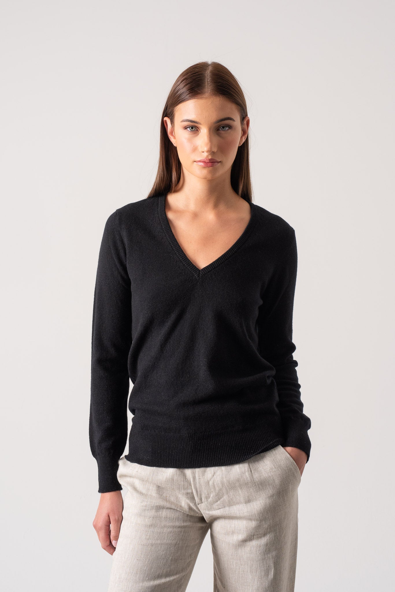 トップス ILEAN CASHMERE V-NECK KNIT CASHMERE V-NECK KNIT – ILEAN