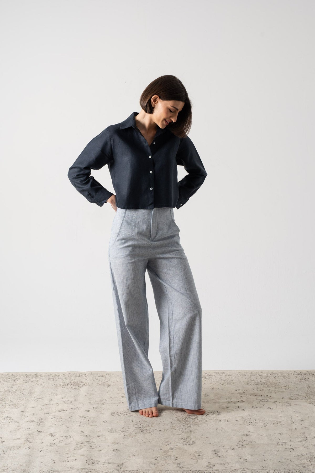 Ezara Shirt Navy Luxmii
