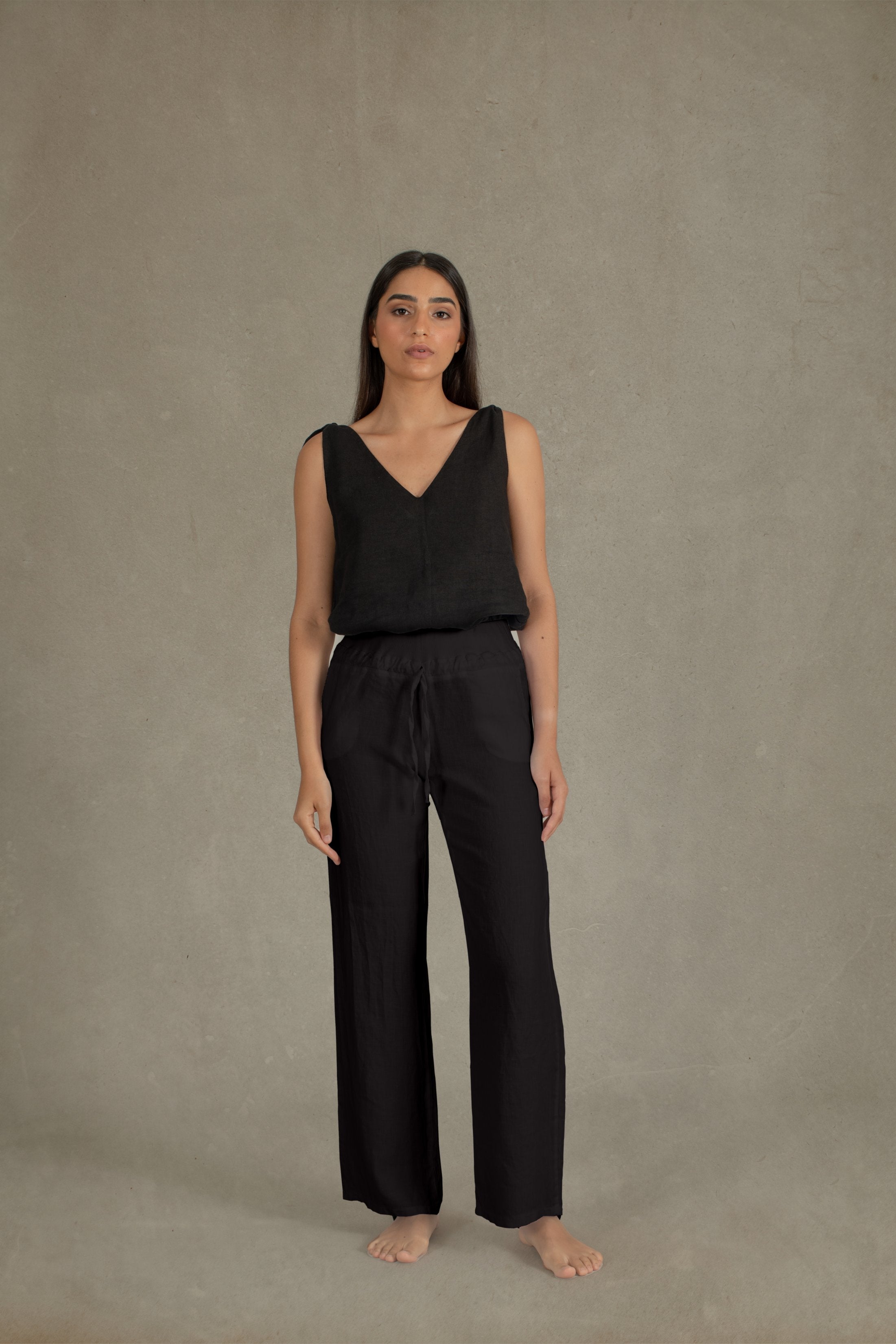 Giorno Linen Pant Black - LUXMII