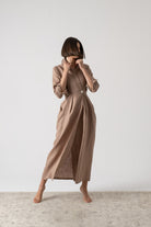 Halvar Maxi Dress Mocha-Taupe Luxmii