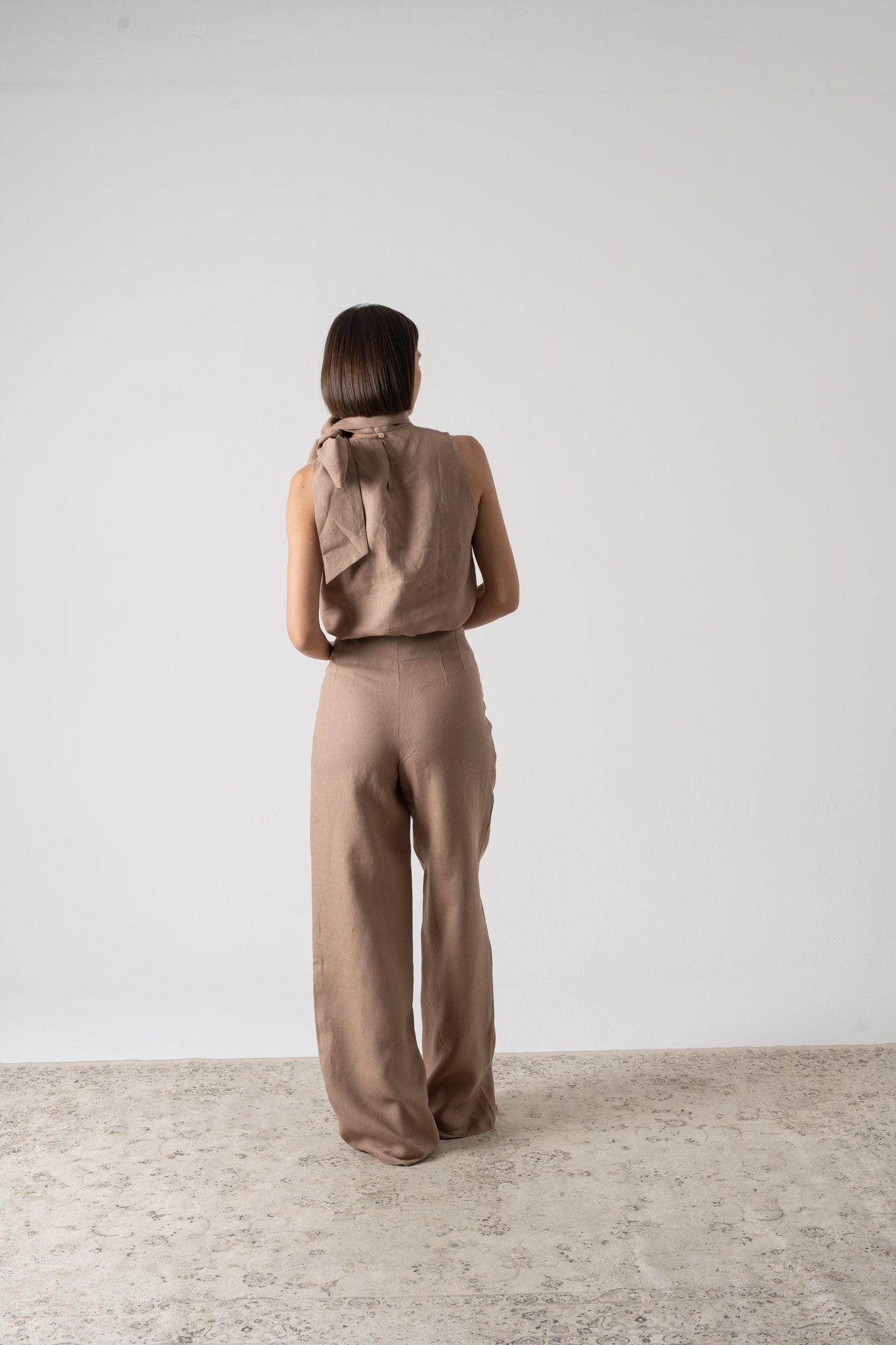 Hanne Trouser Mocha-Taupe – LUXMII