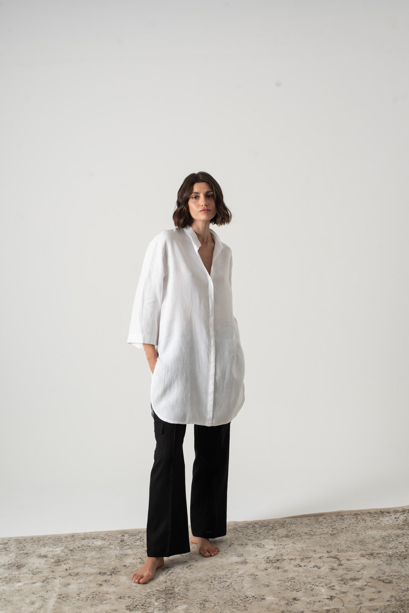 linen tunics and trousers
