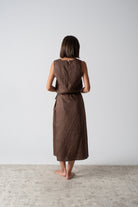 Isadora Wrap Dress Cocoa Luxmii