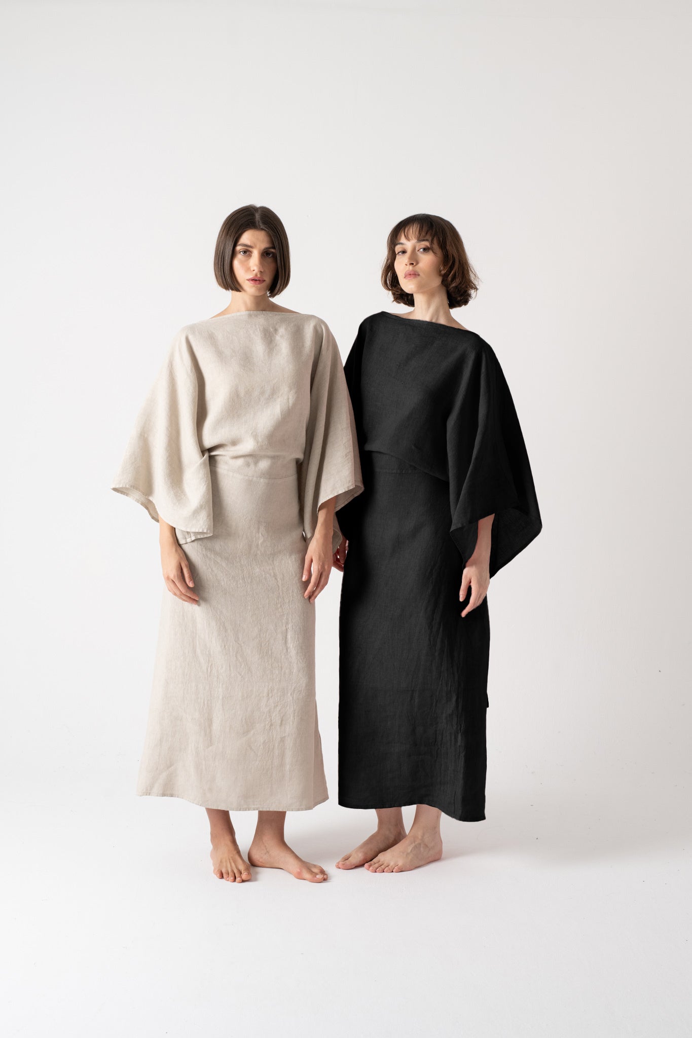 Kimonos Black + Oatmeal Luxmii