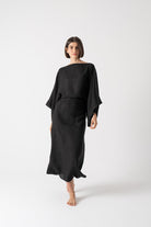 Kimonos Dress Black Luxmii