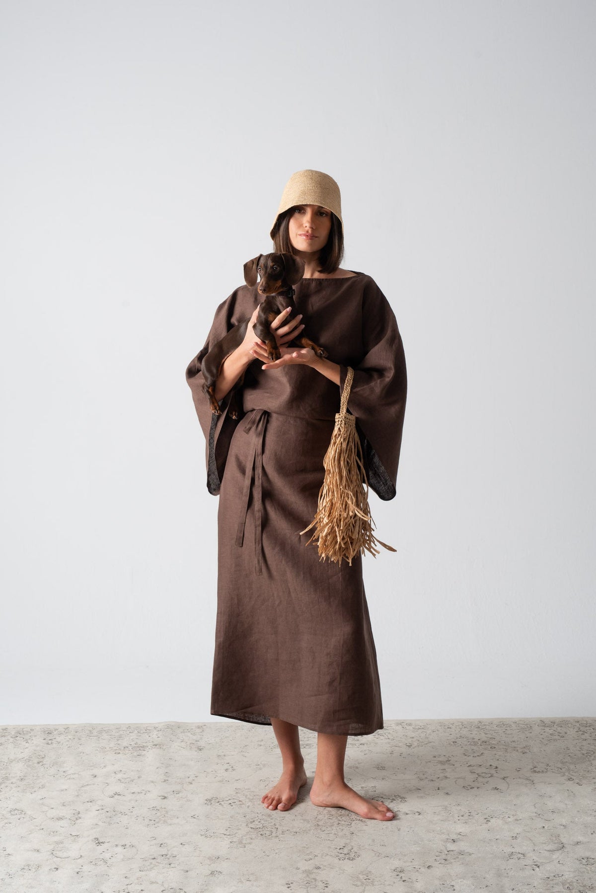Kimonos Dress Cocoa Luxmii