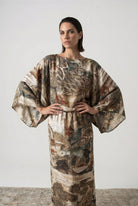 Kimonos Dress Minhwa Print Luxmii