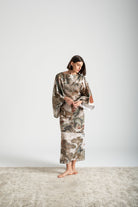 Kimonos Dress Minhwa Print Luxmii
