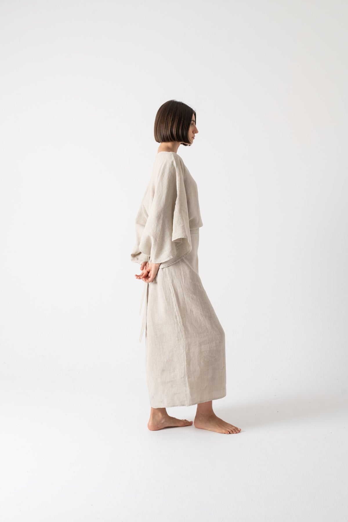 Kimonos Dress Oatmeal Luxmii