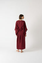 Kimonos Dress Wine Luxmii