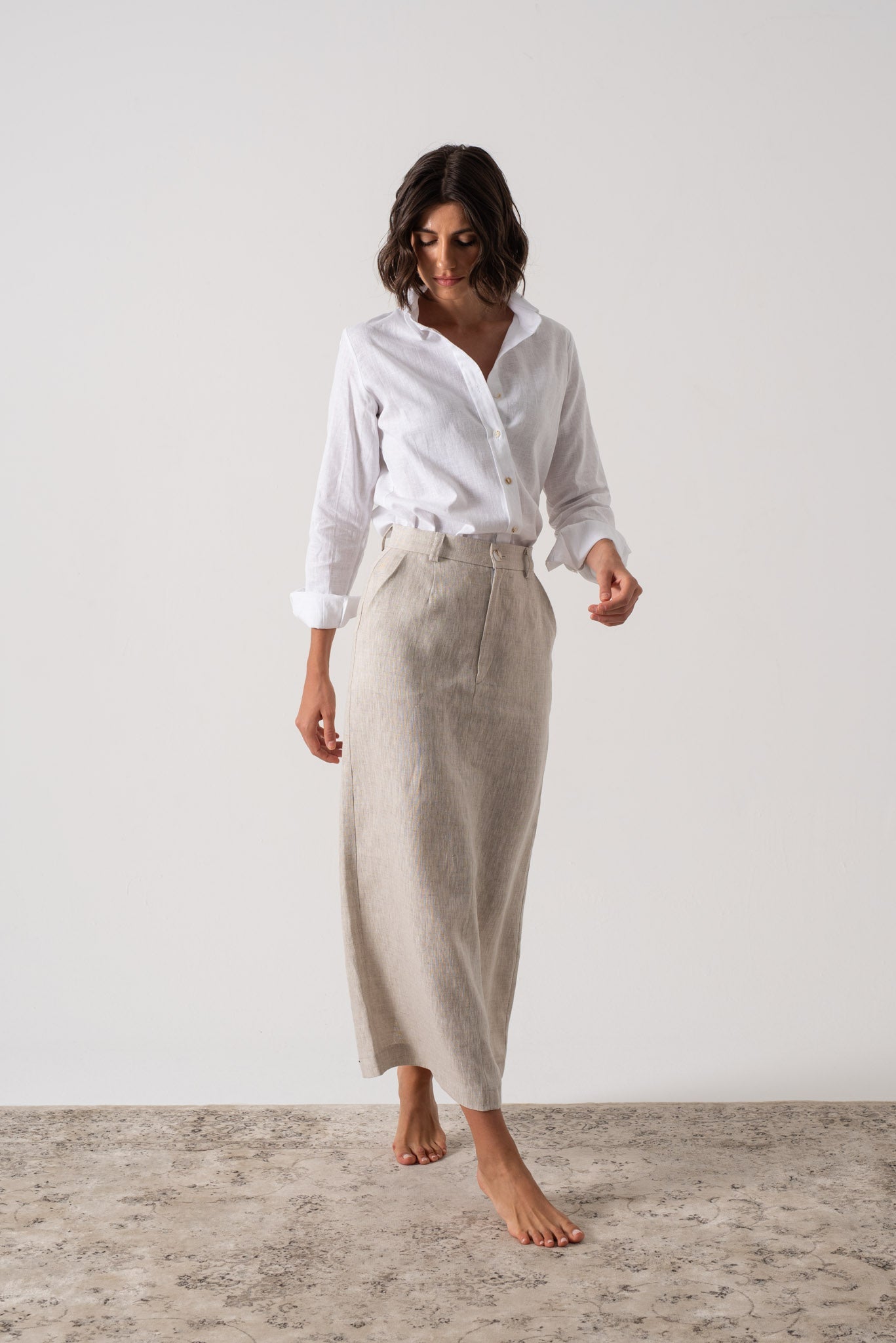 La Classica Linen Shirt White Luxmii