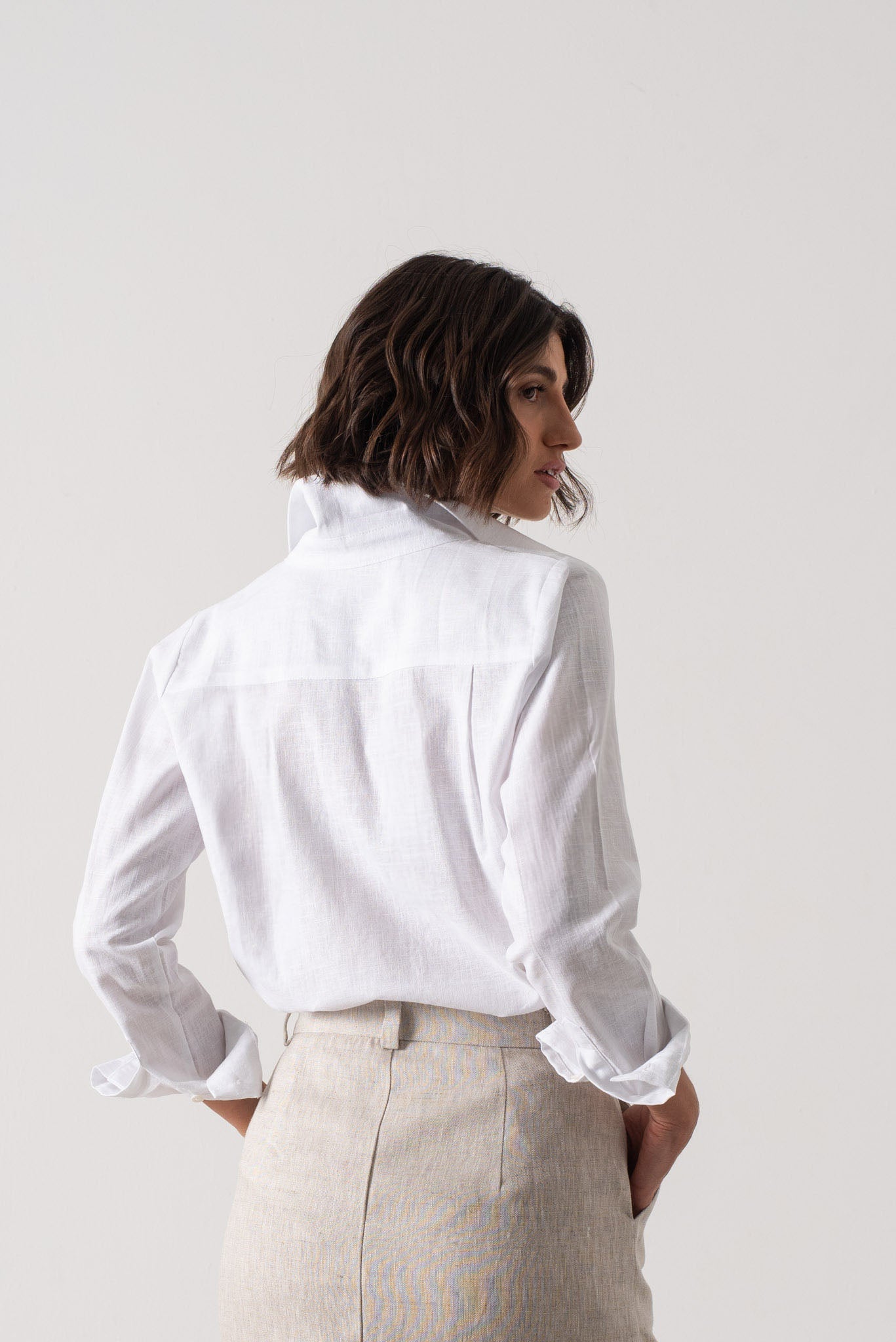 La Classica Linen Shirt White Luxmii