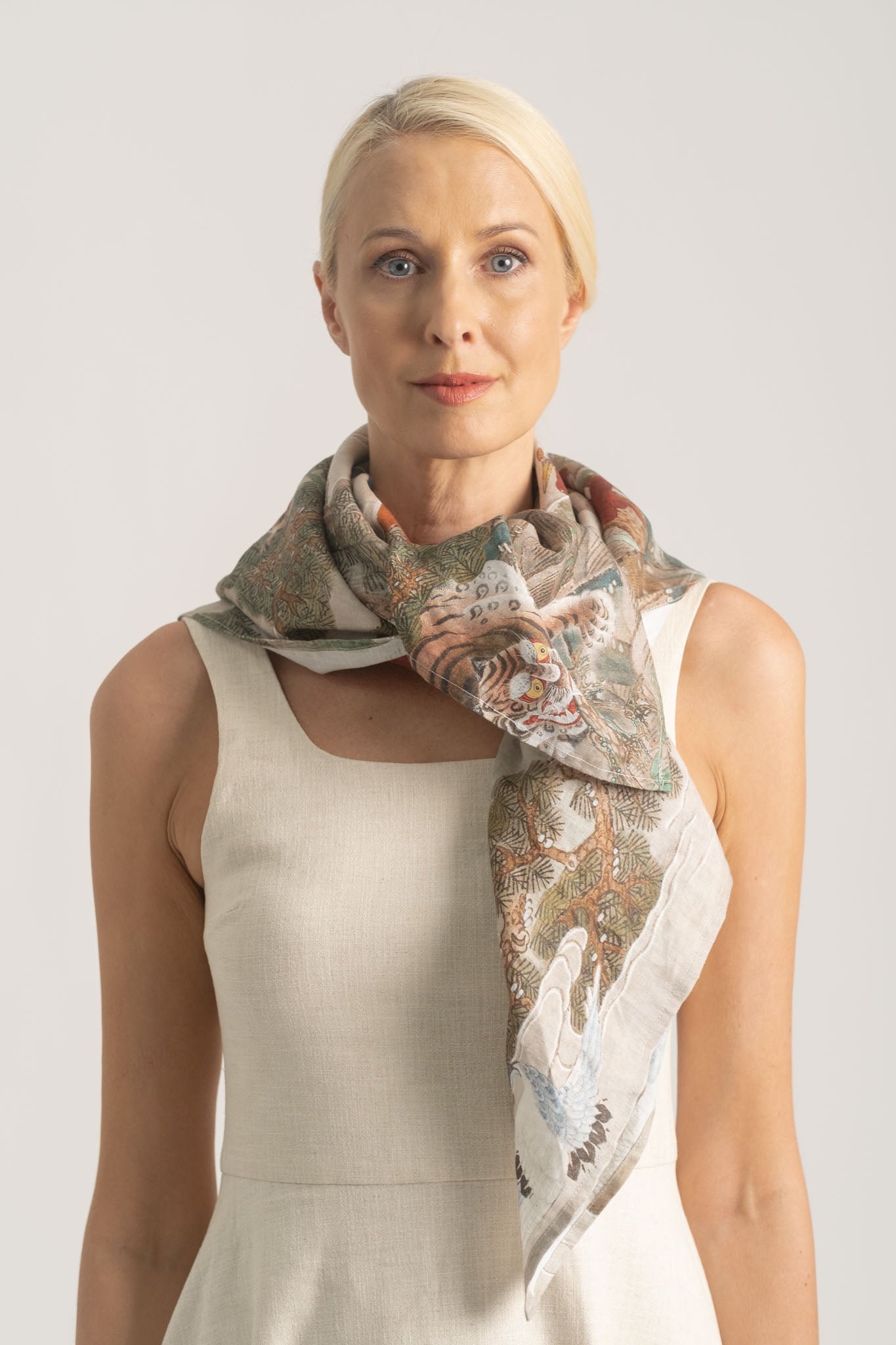 Minhwa Linen Scarf - LUXMII