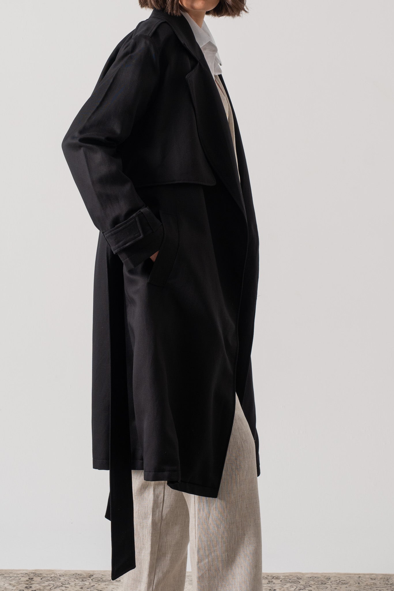 Pluie Linen Trench Coat Luxmii