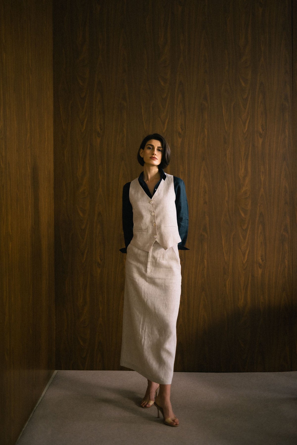 Rhea Gilet Royal Natural Luxmii