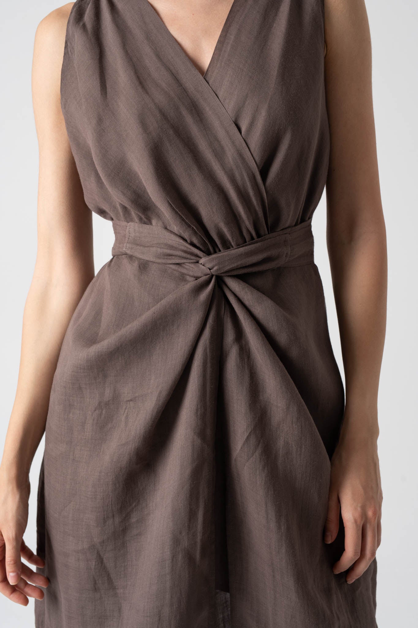 Serpente Wrap Dress Cocoa - LUXMII